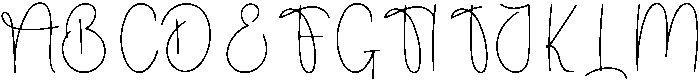Winterday Regular otf (400) Font UPPERCASE