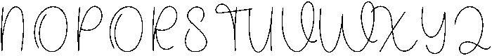 Winterday Regular otf (400) Font UPPERCASE