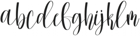 Winterday Regular otf (400) Font LOWERCASE