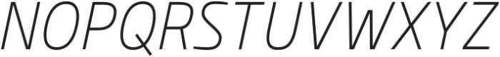 Wintler Condensed Thin Italic otf (100) Font UPPERCASE