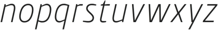 Wintler Condensed Thin Italic otf (100) Font LOWERCASE
