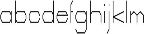 Wired regular otf (400) Font LOWERCASE