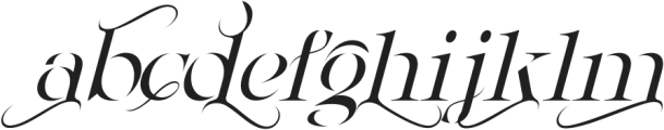 Wisdom in Strength Light Italic otf (300) Font LOWERCASE