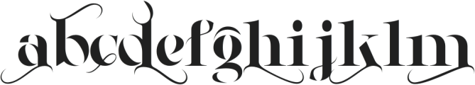 Wisdom in Strength Regular otf (400) Font LOWERCASE