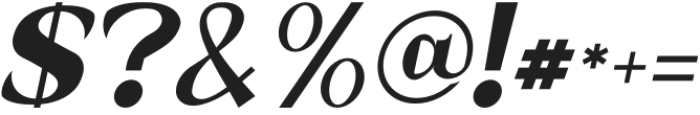 Wiselly Italic otf (400) Font OTHER CHARS