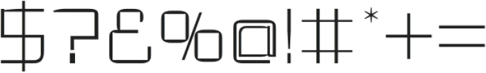 Wisfox Thin otf (100) Font OTHER CHARS