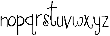 Wish otf (400) Font LOWERCASE