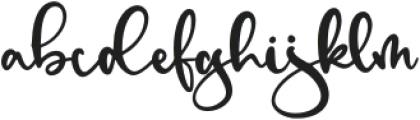 Wish otf (400) Font LOWERCASE