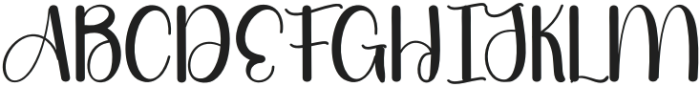 Wishline Regular otf (400) Font UPPERCASE