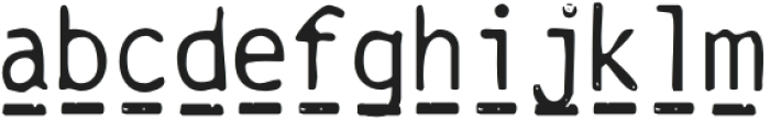 WistarTypeSVGDash-Regular otf (400) Font LOWERCASE