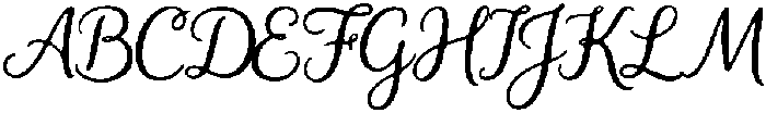 Wisteria Curls Regular otf (400) Font UPPERCASE
