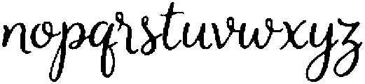 Wisteria Curls Regular otf (400) Font LOWERCASE