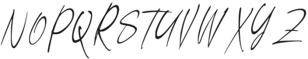 Wistonia Signature Regular otf (400) Font UPPERCASE