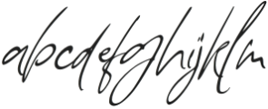 Wistonia Signature Regular otf (400) Font LOWERCASE