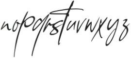 Wistonia Signature Regular otf (400) Font LOWERCASE
