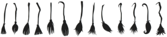 Witch Broom Regular otf (400) Font UPPERCASE