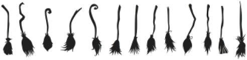 Witch Broom Regular otf (400) Font UPPERCASE