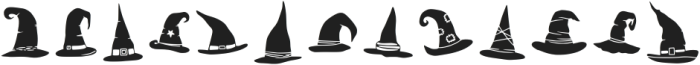 Witch Hat Regular otf (400) Font LOWERCASE