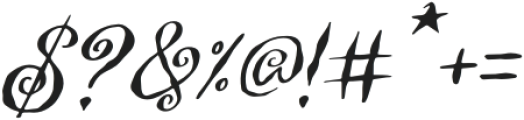 Witch Swirl Italic otf (400) Font OTHER CHARS