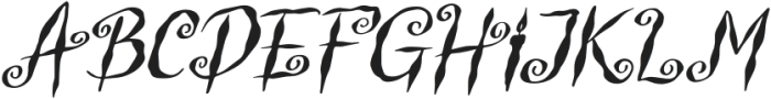 Witch Swirl Italic otf (400) Font UPPERCASE