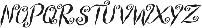 Witch Swirl Italic otf (400) Font UPPERCASE