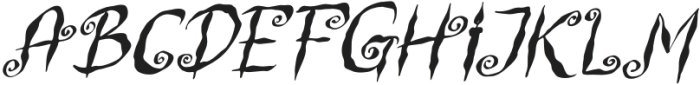 Witch Swirl Italic otf (400) Font LOWERCASE