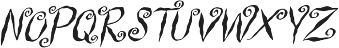 Witch Swirl Italic otf (400) Font LOWERCASE