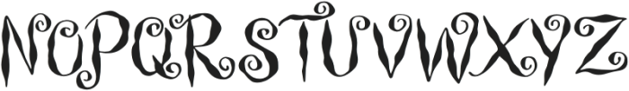 Witch Swirl otf (400) Font UPPERCASE