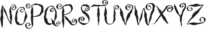 Witch Swirl otf (400) Font LOWERCASE