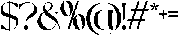Witerlam otf (400) Font OTHER CHARS