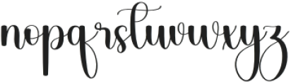 With Familly Regular otf (400) Font LOWERCASE