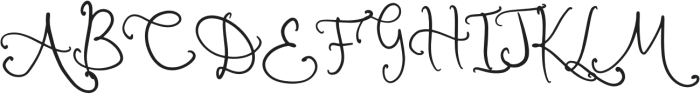 With Love Mercy Regular otf (400) Font UPPERCASE