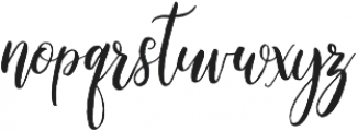 willbelove otf (400) Font LOWERCASE