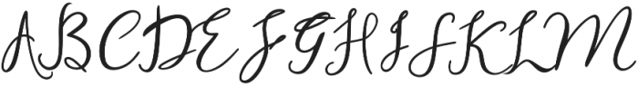 willshiffe Regular otf (400) Font UPPERCASE