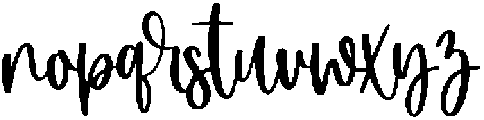winterland otf (400) Font LOWERCASE
