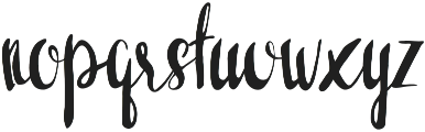 wisteria otf (400) Font LOWERCASE