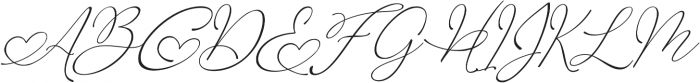 with you Italic otf (400) Font UPPERCASE