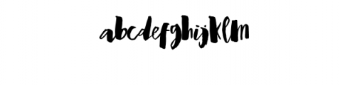 Wiggle.ttf Font LOWERCASE