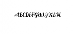 Wildaloneyitalic.ttf Font UPPERCASE