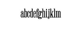 Winchester Condensed Font Font LOWERCASE