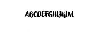 Winter Brush.ttf Font UPPERCASE