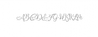 With You Script Font Regular- OTF Font UPPERCASE