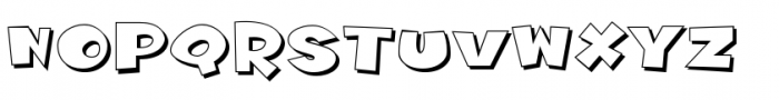 Wild Ketchup BTN Outline Shadow Font LOWERCASE