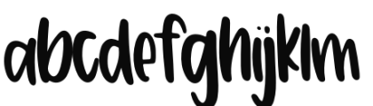 Winifred Marker Regular Font LOWERCASE