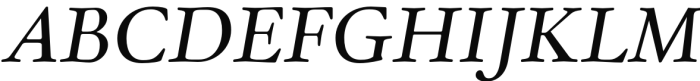 Winthorpe Regular Italic Font UPPERCASE