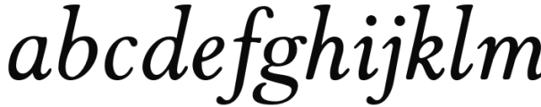 Winthorpe Regular Italic Font LOWERCASE