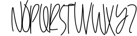 Wildflowers - A Handwritten Script Font Font UPPERCASE