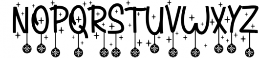 Winter Bells - Christmas Font Font UPPERCASE