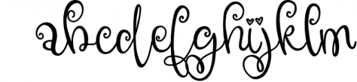 Winter Willow 1 Font LOWERCASE