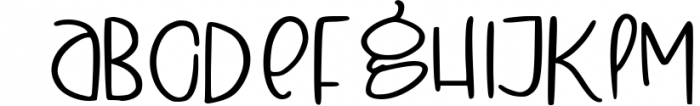 winter christmas Font LOWERCASE
